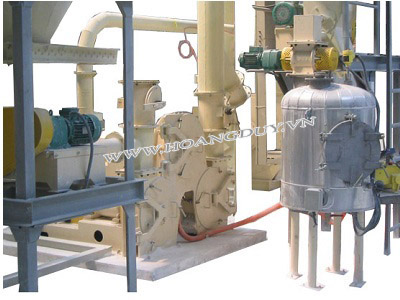 Hệ thống trộn tráng phủ Axit béo cho bột Caco3 siêu mịn