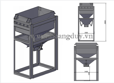 Cân đóng bao chè tự động 1 phễu